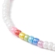 Bracelets extensibles en perles de verre BJEW-JB09975-02-3