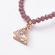 Triangle Alloy Pendants Necklaces NJEW-JN02563-03-3