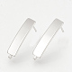 Accessoires de clous d'oreilles en laiton KK-T029-11P-1