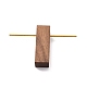 Wooden Dangle Hoop Earring Display Jewelry Stands EDIS-E009-01G-02-2