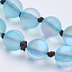 Synthetic Moonstone Beaded Multi-use Necklaces/Wrap Bracelets NJEW-K095-C13-3