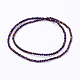 Chapelets de perles en verre électroplaqué EGLA-R080-2mm-M-2