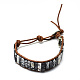 Cowhide Leather Cord Bracelets BJEW-R309-01A-2