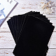 BENECREAT 40PCS Velvet (Black) Fabric Sticky Back Adhesive Back Sheets TOOL-BC0008-11A-5