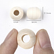 Unfinished Natural Wood European Beads WOOD-Q041-04D-2