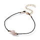 Natürlichen Rosenquarz Perlen Armbänder BJEW-JB05505-03-1
