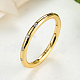 Lucidatura di autentici anelli in oro giallo 14k placcato 925 zirconi cubici RJEW-FF0001-12-17mm-3
