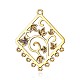 Tibetan Style Alloy Chandelier Component Links PALLOY-G118-02AG-2