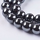 Non-Magnetic Synthetic Hematite Beads Strands G-H1624-10mm-3-3