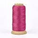 Polyester Thread, for Custom Woven Jewelry Making, Camellia, 0.7mm, about 310m/roll
