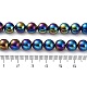 Electroplated Natural Black Agate Beads Strands G-Z038-B05-02FR-5