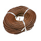4mm Saddle Brown Color Cowhide Leather Beading Cords X-WL-A003-12-1