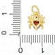 Латунные микро проложить кубического циркония подвески KK-S390-03G-02-3