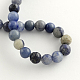 Round Natural Blue Aventurine Beads Strands G-R254-10mm-2