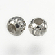 925 Sterling Silver Corrugated Beads X-STER-K037-036A-2