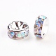 Brass Rhinestone Spacer Beads RB-A014-Z8mm-28S-NF-2