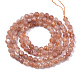 Chapelets de perles de sunstone naturelle naturelles G-N328-002C-2