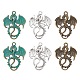 6 colgante de dragón de aleación de 3 estilos. FIND-FS0001-76-1