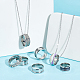 Unicraftale 201 set di anelli scanalati in acciaio inossidabile per uomo donna RJEW-UN0002-64A-3