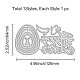 炭素鋼カッティングダイステンシル  DIYスクラップブッキング/フォトアルバム用  装飾的なエンボス印刷紙のカード  マットプラチナカラー  イースターのテーマ模様  6.4x12.6x0.08cm DIY-WH0170-991-2