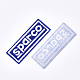 機械刺繍布地アイロンワッペン  マスクと衣装のアクセサリー  アップリケ  単語sparcoの四角形  ブルー  62.5x23x1mm FIND-T030-061A-2