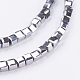 Electroplate Crystal Glass Faceted Cube Beads Strands EGLA-F013-A01-3