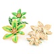 Saint Patrick's Day Theme Zinc Alloy Dangle Stud Earrings EJEW-Z030-01B-LG-2