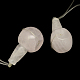 Natural Rose Quartz Gemstone 3-Hole Guru Beads for Buddhist Jewelry Making G-R290-07E-1