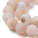 Chapelets de perle en agate géode druzy naturelle G-K166-09-8mm-01-7