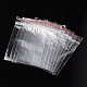 プラスチックジップロックバッグ  再封可能な包装袋  トップシール  長方形  透明  10x7cm  片側の厚さ：0.9ミル（0.023mm） X-OPP07-3