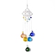 Cristal lustre suncatchers prismes chakra pendentif suspendu AJEW-Q142-05-4