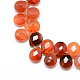 Fili di perline di pietre preziose naturali tinte in corniola G-T006-09-1