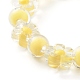 Perles acryliques transparentes bracelets extensibles pour enfants BJEW-JB06166-3