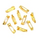 アイアン製ブローチパーツ  バックバーピン  1穴付き  ゴールドカラー  15x5x4.5mm  穴：1.8mm IFIN-S276-G-5