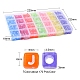 1190pcs 7 Farben transparente Acrylperlen TACR-YW0001-58-4