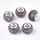 Resin Rhinestone European Beads RPDL-T002-04-2
