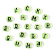 Perline acriliche trasparenti verde chiaro TACR-YW0001-09B-3
