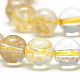 Chapelets de perles en quartz de rutile naturel G-S263-10mm-01-3