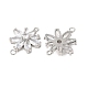 Ottone micro spianare link zirconi&nbsp;KK-E704-09P-2