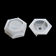 Moules pour pots de bougies en forme d'hexagone DIY-K073-03-4