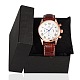 High Quality Stainless Steel Leather Wrist Watch WACH-A002-18-7