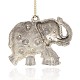 Antique Silver Alloy Rhinestone Elephant Pendants PALLOY-J204-02AS-2