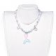 Conjuntos de pulseras y collares de perlas de imitación de plástico X-SJEW-JS01053-01-5