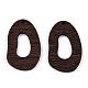 Colgantes de madera de wengué natural WOOD-T023-62-2