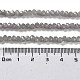 Backlackierte Perlenstränge aus imitiertem Jadeglas DGLA-A034-J4MM-A43-3