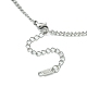 304 collar de cadena de eslabones de acero inoxidable para hombres y mujeres. NJEW-YW0001-14-2