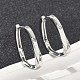 Прямоугольные серьги-кольца из латуни EJEW-D320-24P-1