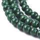 Brins de perles naturelles de malachite G-O152-47-4mm-3