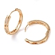 Brass Micro Pave Cubic Zirconia Hoop Earrings for Women EJEW-M238-27KCG-2