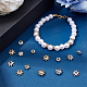 CHGCRAFT 24Pcs 6Styles Cubic Zirconia Spacer Beads Brass Spacer Beads Multi-Petal Flower Beads for DIY Jewelry Making DIY Crafts KK-CA0003-63-4